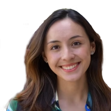 Gabby smiling at the camera