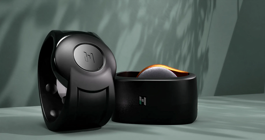 Two ALEYE wristbands shown from varying angles.